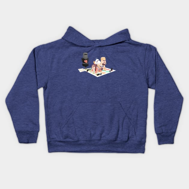 Black Knight Twister Kids Hoodie by Queenmob